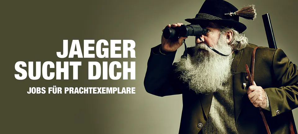 Recruiting-Motiv „Jaeger sucht dich“ für Jaeger Ausbau